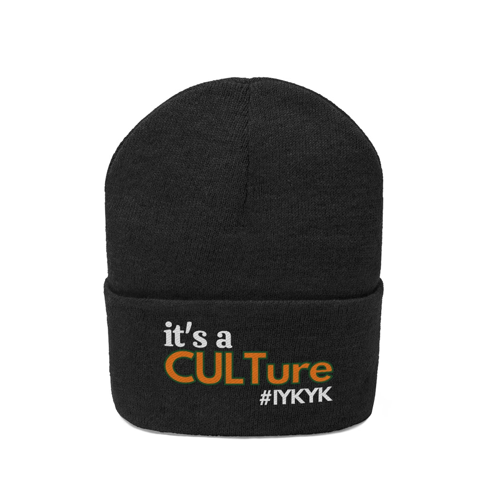 it's a CULTure Knit Beanie